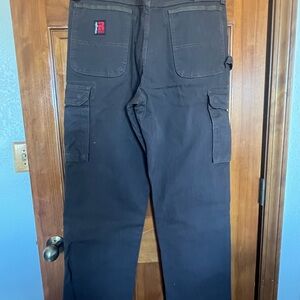 Men's Brown Wrangler Riggs Workwear Cargo Pants